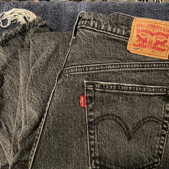 Women's‎ Levi's 501 S washed denim jeans - Picture 1 of 6